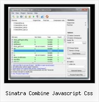 Jscript Obfuscate sinatra combine javascript css