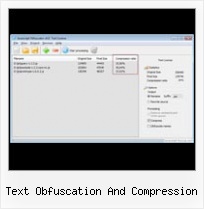 Js How To Comress An Array text obfuscation and compression