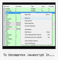 Ant Rhino Jslint Yui Compressor to uncompress javascript in browser