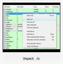 Escape Php Decode unpack js