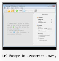 Yui Compressor Maven url escape in javascript jquery