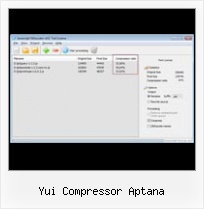 Compress Javascript Code yui compressor aptana