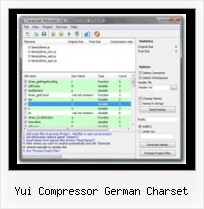 Concat Compress Js Gzip yui compressor german charset
