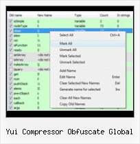 Yui Compressor German Charset yui compressor obfuscate global