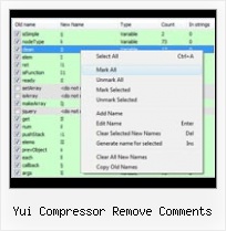 Mootools Emailprotector Js yui compressor remove comments