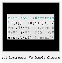 Apycom Menu Obfuscated Javascript yui compressor vs google closure