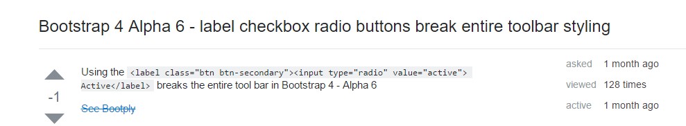 Checkbox radio buttons break entire toolbar styling