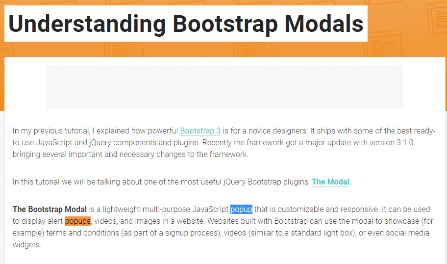  One more  valuable  post  relating to Bootstrap Modal Popup