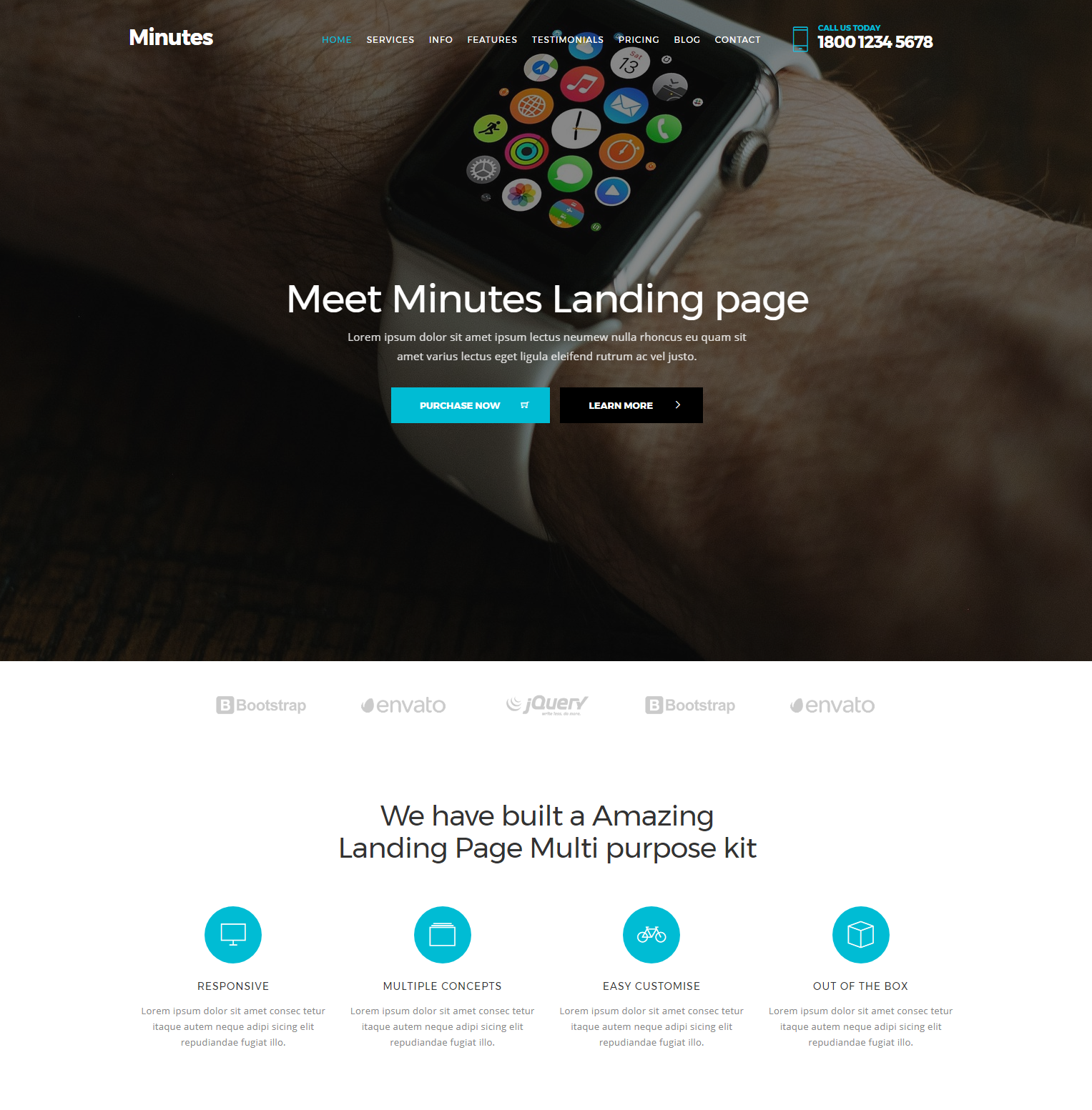 CSS3 Bootstrap Minutes Themes
