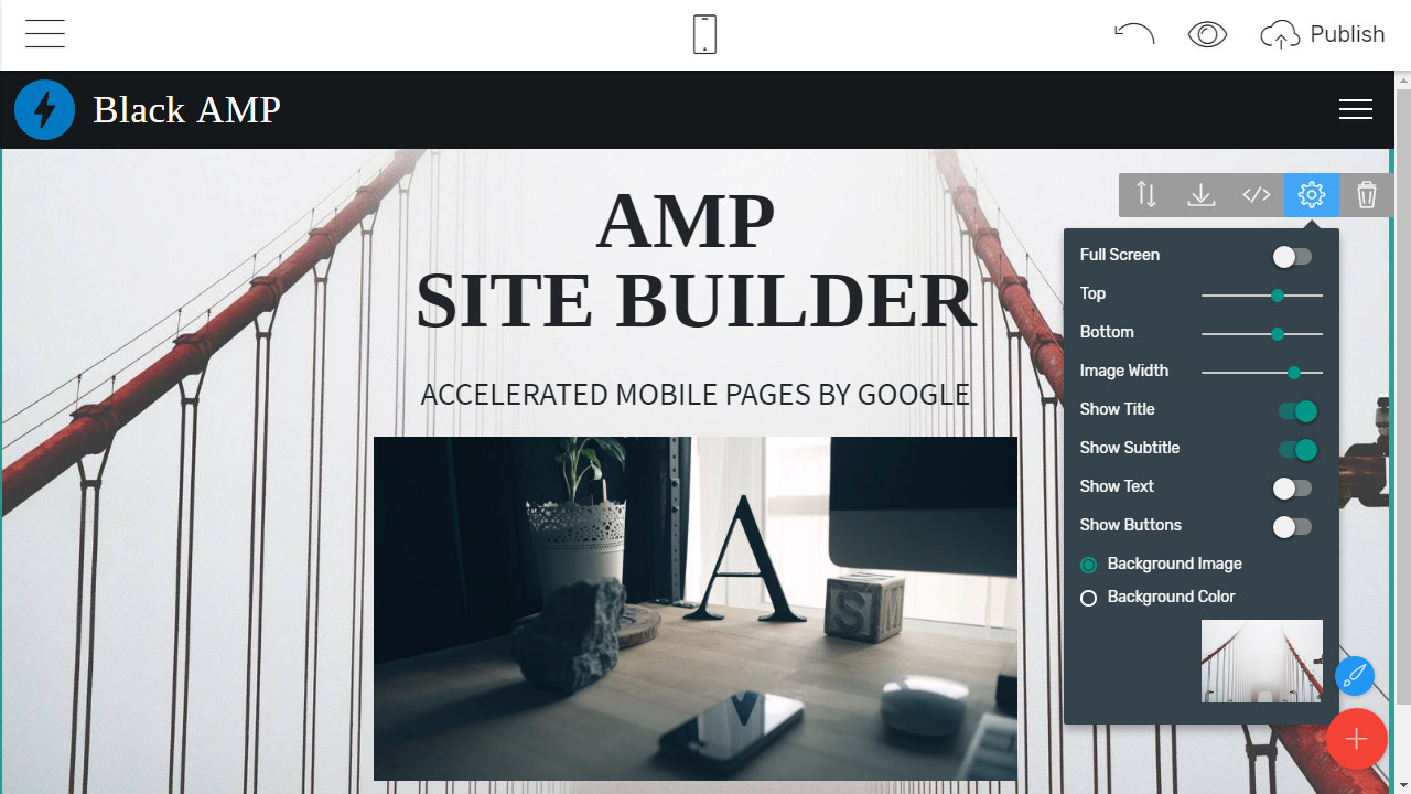 AMP Site Builder