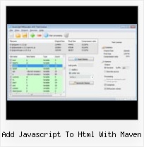 Dean Edwards Packer 3 1 add javascript to html with maven