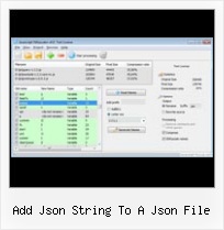 Javascript Compression Algorithm add json string to a json file