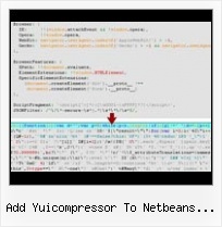 Javascript Obfuscation Httphandler add yuicompressor to netbeans java code