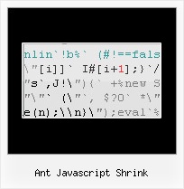 Jscript Packing ant javascript shrink