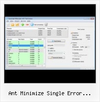 Js Encrypt ant minimize single error renaming variables