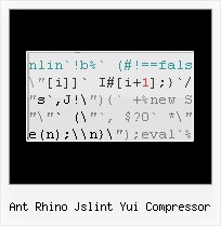 Javascript Minifier Combine ant rhino jslint yui compressor