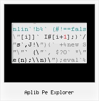 Javascript Encode Characters aplib pe explorer