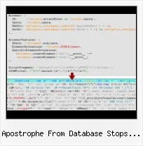 Online Byterun Decoder apostrophe from database stops javascript