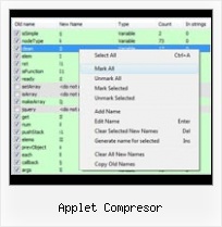 Unpack Javascript applet compresor