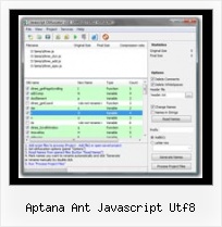 Javascript Packer Decode aptana ant javascript utf8