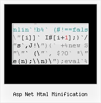 Js Protection asp net html minification