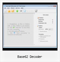 Definition Obfuscate base62 decoder