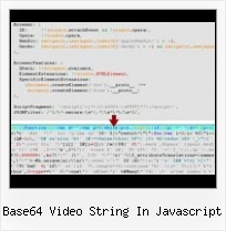 Compress Javascript Code base64 video string in javascript