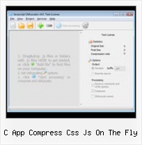 Readable Js Encripted c app compress css js on the fly