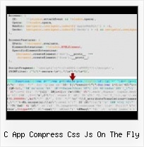 Javascript Online Decoder c app compress css js on the fly