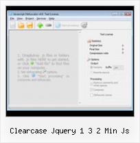 Yui Compressor Doesn T Obfuscate clearcase jquery 1 3 2 min js