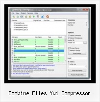 Javascript Encodexml combine files yui compressor