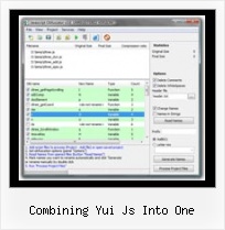 Zend Js Compressor combining yui js into one