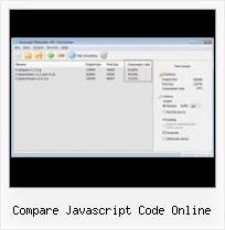 Yui Compressor Gui Multi compare javascript code online