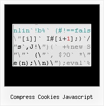 Js Compressor compress cookies javascript