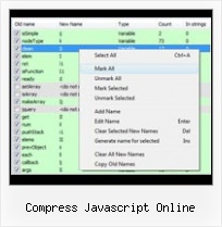 Shrink Html compress javascript online