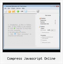 Javascript Compressor Escape compress javascript online