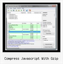 Yuicompressor Jslint compress javascript with gzip