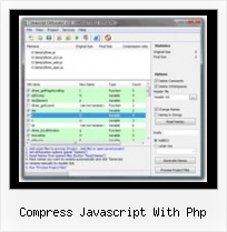 Unpack Javascript compress javascript with php