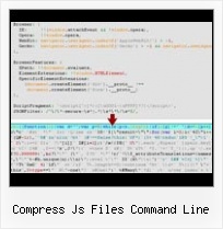 Onilne Css Packer compress js files command line