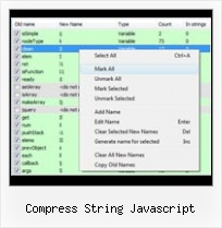 Menyatukan File Compress compress string javascript