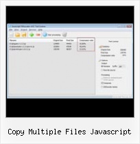 Pack Jscript copy multiple files javascript