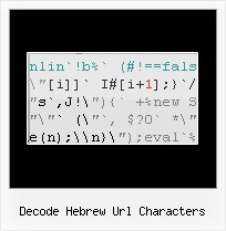 System Encoding Javascript decode hebrew url characters