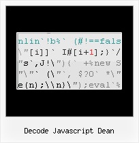 Javascript Email Address Obfuscation decode javascript dean