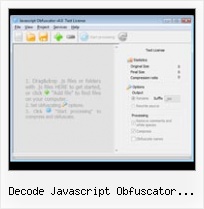 Base 62 Javascript Compressor Online decode javascript obfuscator online