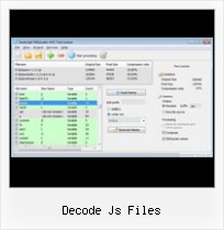 Jquery Compress String decode js files