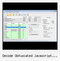 Java Compressor decode obfuscated javascript shareware