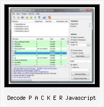 Yui Compressor Vs Packer decode p a c k e r javascript