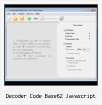 Javascript String Compression decoder code base62 javascript