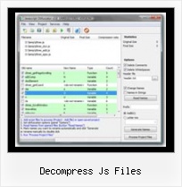 Online Compress String decompress js files