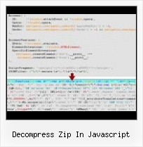 Dean Edwards Algorithm decompress zip in javascript